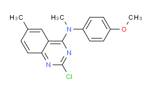 CAS No. 827030-85-3, 2-Chloro-N-(4-methoxyphenyl)-N,6-dimethylquinazolin-4-amine