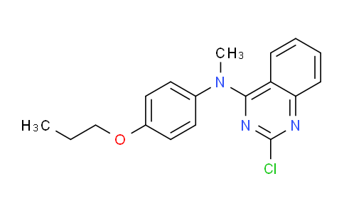 CAS No. 827031-02-7, 2-Chloro-N-methyl-N-(4-propoxyphenyl)quinazolin-4-amine