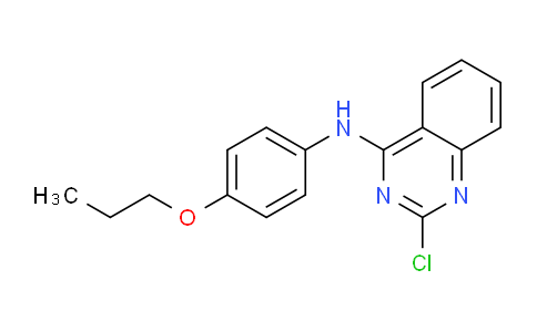 CAS No. 827031-03-8, 2-Chloro-N-(4-propoxyphenyl)quinazolin-4-amine