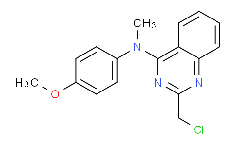 CAS No. 827031-05-0, 2-(Chloromethyl)-N-(4-methoxyphenyl)-N-methylquinazolin-4-amine