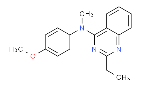 CAS No. 827031-06-1, 2-Ethyl-N-(4-methoxyphenyl)-N-methylquinazolin-4-amine