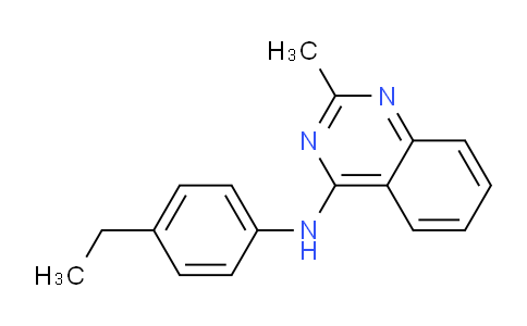 CAS No. 827031-13-0, N-(4-Ethylphenyl)-2-methylquinazolin-4-amine