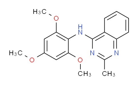CAS No. 827031-14-1, 2-Methyl-N-(2,4,6-trimethoxyphenyl)quinazolin-4-amine