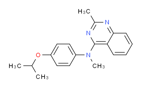 CAS No. 827031-18-5, N-(4-Isopropoxyphenyl)-N,2-dimethylquinazolin-4-amine