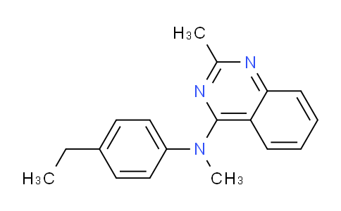 CAS No. 827031-19-6, N-(4-Ethylphenyl)-N,2-dimethylquinazolin-4-amine