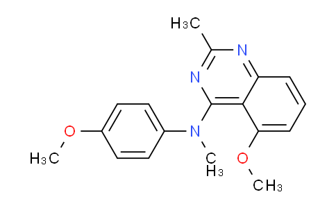 CAS No. 827031-23-2, 5-Methoxy-N-(4-methoxyphenyl)-N,2-dimethylquinazolin-4-amine