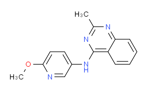 CAS No. 827031-29-8, N-(6-Methoxypyridin-3-yl)-2-methylquinazolin-4-amine