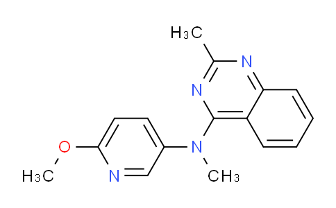 CAS No. 827031-32-3, N-(6-Methoxypyridin-3-yl)-N,2-dimethylquinazolin-4-amine