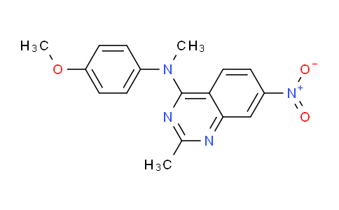 CAS No. 827031-47-0, N-(4-Methoxyphenyl)-N,2-dimethyl-7-nitroquinazolin-4-amine