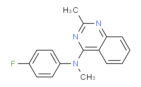 CAS No. 827031-62-9, N-(4-Fluorophenyl)-N,2-dimethylquinazolin-4-amine