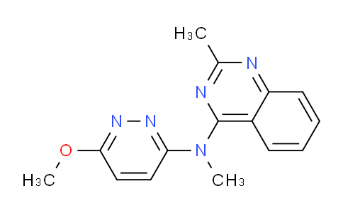 CAS No. 827031-63-0, N-(6-Methoxypyridazin-3-yl)-N,2-dimethylquinazolin-4-amine
