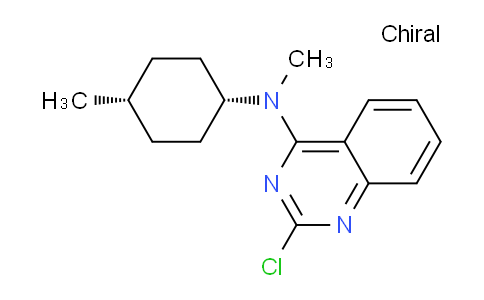 CAS No. 827031-70-9, 2-Chloro-N-methyl-N-(cis-4-methylcyclohexyl)quinazolin-4-amine