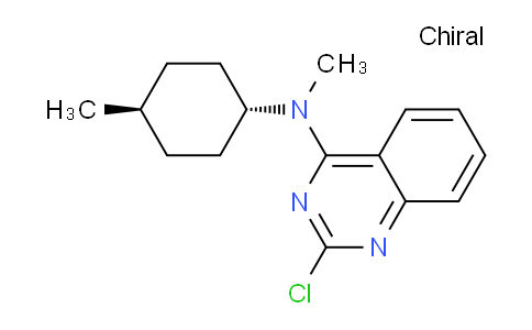CAS No. 827031-71-0, 2-Chloro-N-methyl-N-(trans-4-methylcyclohexyl)quinazolin-4-amine
