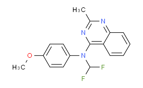 CAS No. 827031-77-6, N-(Difluoromethyl)-N-(4-methoxyphenyl)-2-methylquinazolin-4-amine