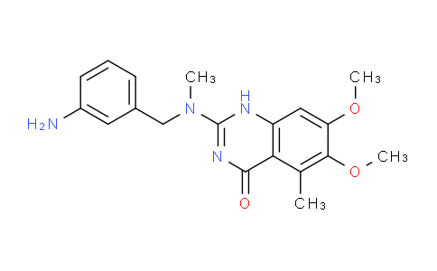 CAS No. 828242-25-7, 2-((3-Aminobenzyl)(methyl)amino)-6,7-dimethoxy-5-methylquinazolin-4(1H)-one