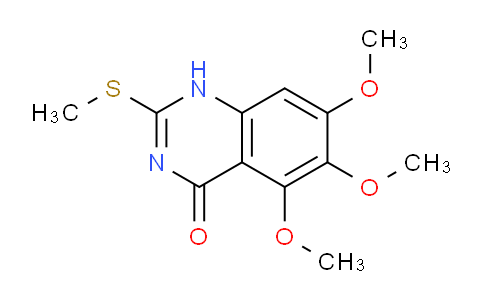 CAS No. 828258-32-8, 5,6,7-Trimethoxy-2-(methylthio)quinazolin-4(1H)-one