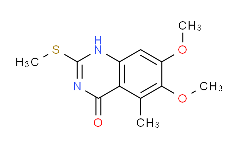 CAS No. 828258-34-0, 6,7-Dimethoxy-5-methyl-2-(methylthio)quinazolin-4(1H)-one