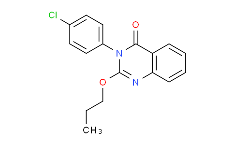 CAS No. 828273-74-1, 3-(4-Chlorophenyl)-2-propoxyquinazolin-4(3H)-one