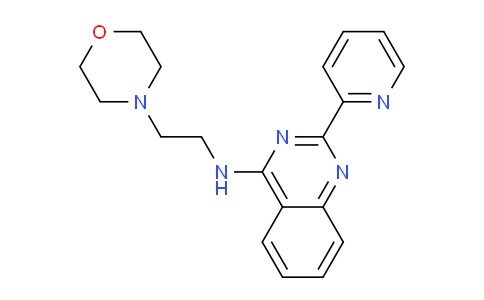 CAS No. 831226-67-6, N-(2-Morpholinoethyl)-2-(pyridin-2-yl)quinazolin-4-amine
