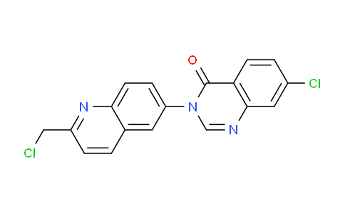 CAS No. 832102-32-6, 7-Chloro-3-(2-(chloromethyl)quinolin-6-yl)quinazolin-4(3H)-one