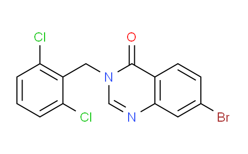 CAS No. 832114-34-8, 7-Bromo-3-(2,6-dichlorobenzyl)quinazolin-4(3H)-one