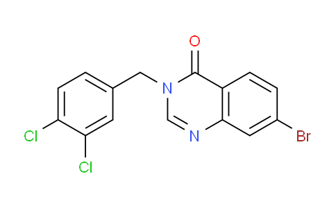 CAS No. 832114-35-9, 7-Bromo-3-(3,4-dichlorobenzyl)quinazolin-4(3H)-one