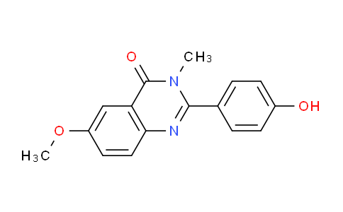CAS No. 83722-02-5, 2-(4-Hydroxyphenyl)-6-methoxy-3-methylquinazolin-4(3H)-one