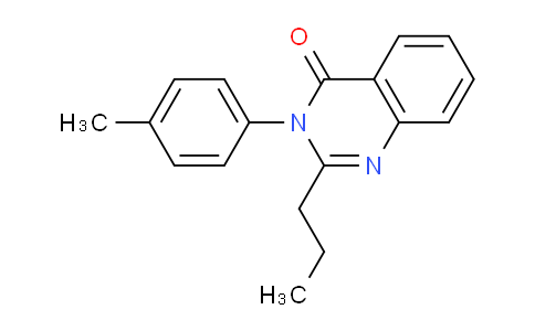 CAS No. 84312-85-6, 2-Propyl-3-(p-tolyl)quinazolin-4(3H)-one