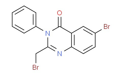 CAS No. 84546-13-4, 6-Bromo-2-(bromomethyl)-3-phenylquinazolin-4(3H)-one