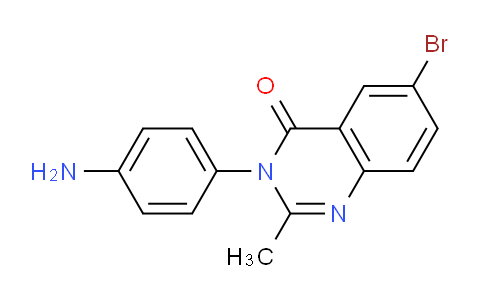 CAS No. 84546-40-7, 3-(4-Aminophenyl)-6-bromo-2-methylquinazolin-4(3H)-one