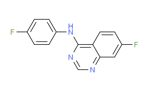 CAS No. 84729-33-9, 7-Fluoro-N-(4-fluorophenyl)quinazolin-4-amine