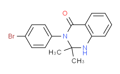 CAS No. 84770-66-1, 3-(4-Bromophenyl)-2,2-dimethyl-2,3-dihydroquinazolin-4(1H)-one