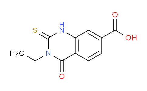 CAS No. 847783-60-2, 3-Ethyl-4-oxo-2-thioxo-1,2,3,4-tetrahydroquinazoline-7-carboxylic acid