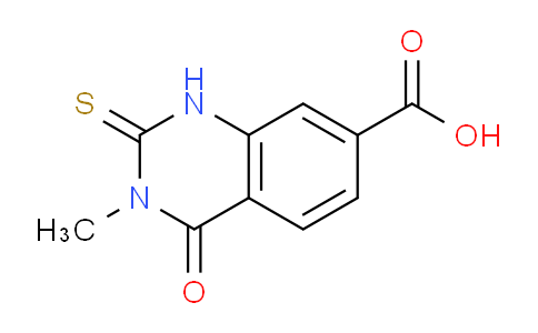 CAS No. 847783-61-3, 3-Methyl-4-oxo-2-thioxo-1,2,3,4-tetrahydroquinazoline-7-carboxylic acid