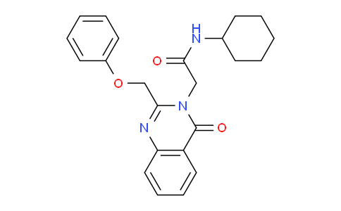 CAS No. 85063-17-8, N-Cyclohexyl-2-(4-oxo-2-(phenoxymethyl)quinazolin-3(4H)-yl)acetamide