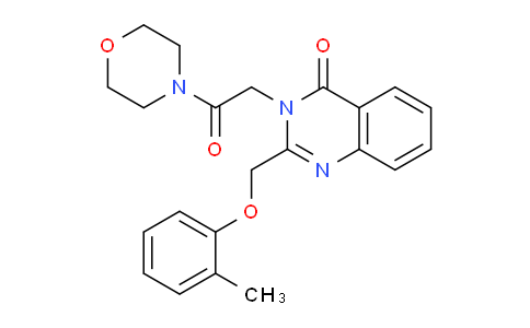 CAS No. 85063-18-9, 3-(2-Morpholino-2-oxoethyl)-2-((o-tolyloxy)methyl)quinazolin-4(3H)-one