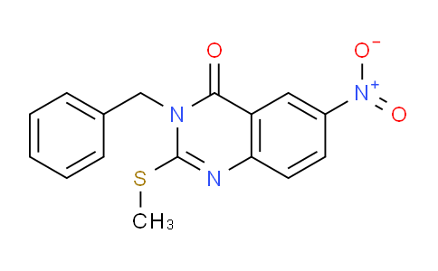 CAS No. 852239-58-8, 3-Benzyl-2-(methylthio)-6-nitroquinazolin-4(3H)-one