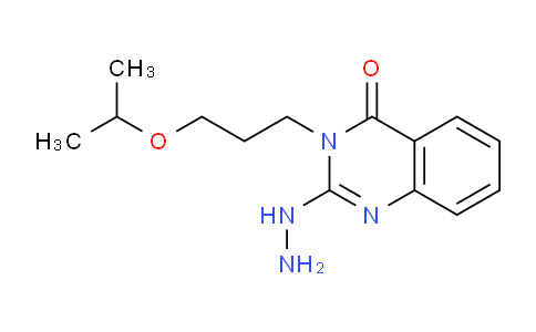 CAS No. 852399-73-6, 2-Hydrazinyl-3-(3-isopropoxypropyl)quinazolin-4(3H)-one