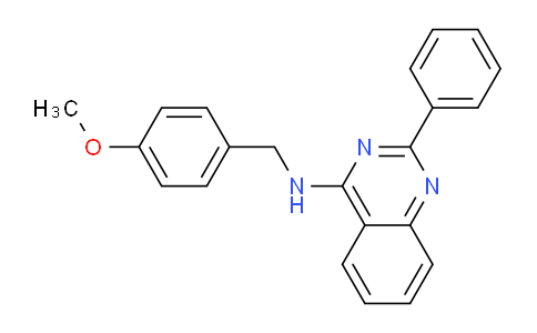 CAS No. 853310-73-3, N-(4-Methoxybenzyl)-2-phenylquinazolin-4-amine