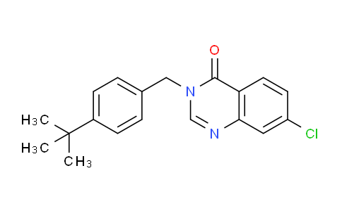 CAS No. 853318-63-5, 3-(4-(tert-Butyl)benzyl)-7-chloroquinazolin-4(3H)-one