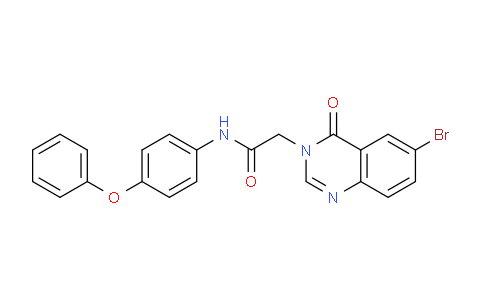 CAS No. 853318-75-9, 2-(6-Bromo-4-oxoquinazolin-3(4H)-yl)-N-(4-phenoxyphenyl)acetamide