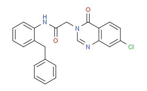 CAS No. 853319-00-3, N-(2-Benzylphenyl)-2-(7-chloro-4-oxoquinazolin-3(4H)-yl)acetamide