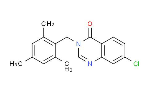 CAS No. 853334-46-0, 7-Chloro-3-(2,4,6-trimethylbenzyl)quinazolin-4(3H)-one