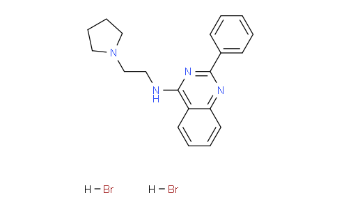 CAS No. 853344-14-6, 2-Phenyl-N-(2-(pyrrolidin-1-yl)ethyl)quinazolin-4-amine dihydrobromide