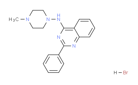 CAS No. 853344-24-8, N-(4-Methylpiperazin-1-yl)-2-phenylquinazolin-4-amine hydrobromide
