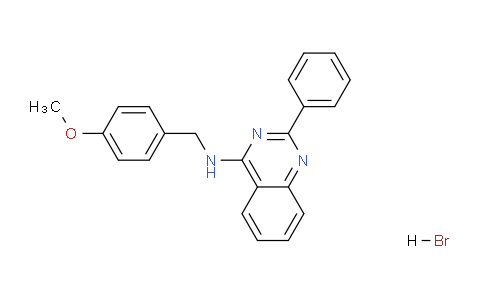 CAS No. 853344-34-0, N-(4-Methoxybenzyl)-2-phenylquinazolin-4-amine hydrobromide
