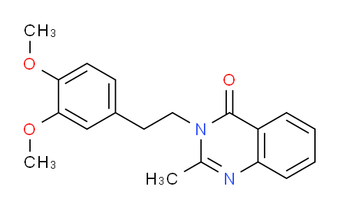 CAS No. 854-08-0, 3-(3,4-Dimethoxyphenethyl)-2-methylquinazolin-4(3H)-one