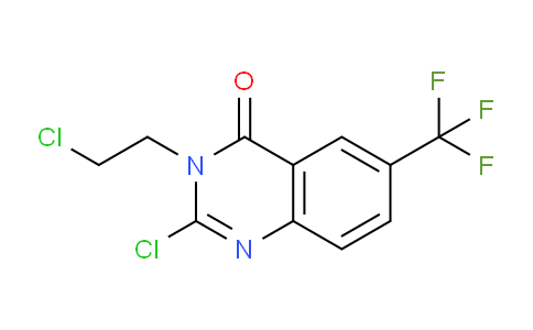 CAS No. 85965-14-6, 2-Chloro-3-(2-chloroethyl)-6-(trifluoromethyl)quinazolin-4(3H)-one