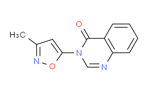 CAS No. 86134-18-1, 3-(3-Methylisoxazol-5-yl)quinazolin-4(3H)-one