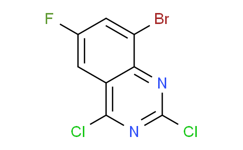 CAS No. 864292-32-0, 8-Bromo-2,4-dichloro-6-fluoroquinazoline